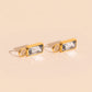 April Birthstone Huggie Hoop Charms