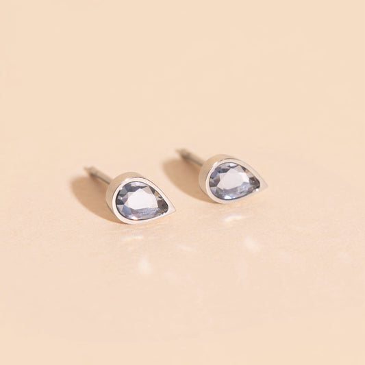June Birthstone Stud Earrings