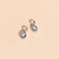 June Birthstone Huggie Hoop Charms