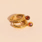 January Birthstone Huggie Hoop Charms