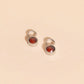 January Birthstone Huggie Hoop Charms