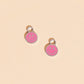 Smiley Huggie Hoop Charms