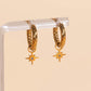 Mini Starburst Huggie Hoop Charms