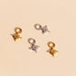 Mini Starburst Huggie Hoop Charms