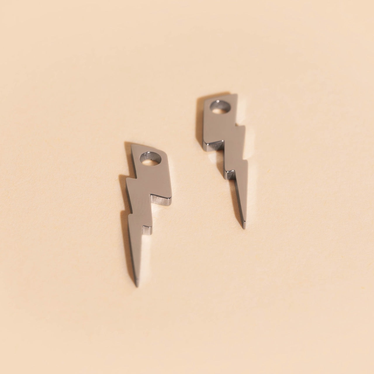 Lightning Bolt Huggie Hoop Charms