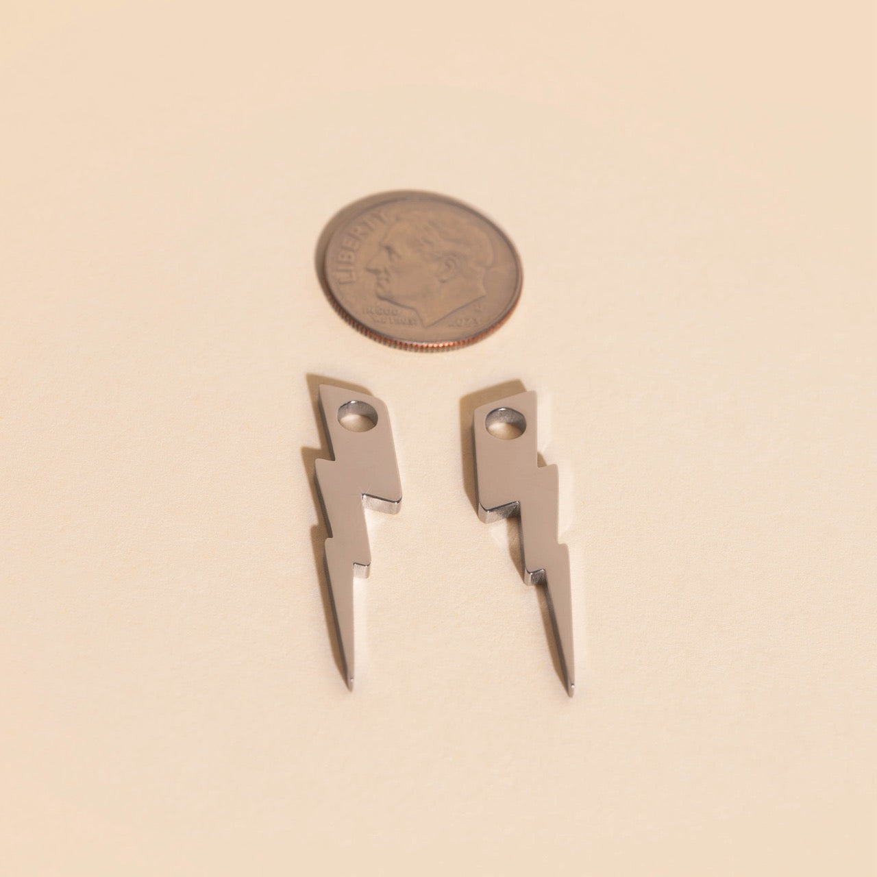 Lightning Bolt Huggie Hoop Charms – Oh Clementine