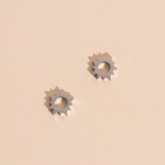 Sunburst Huggie Hoop Charms