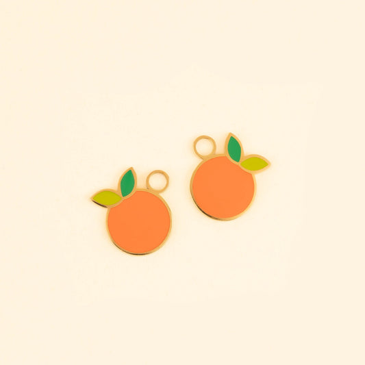 Clementine Huggie Hoop Charms