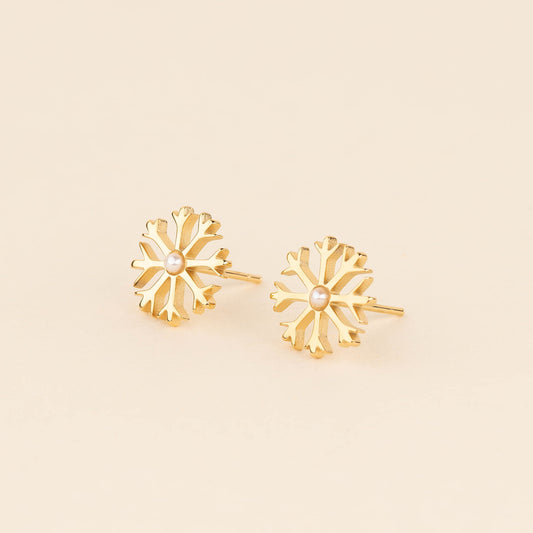 Snowflake Stud Earrings