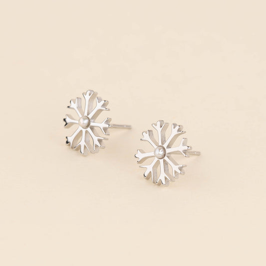 Snowflake Stud Earrings