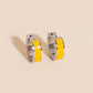 Color Chunky Huggie Hoop Earrings