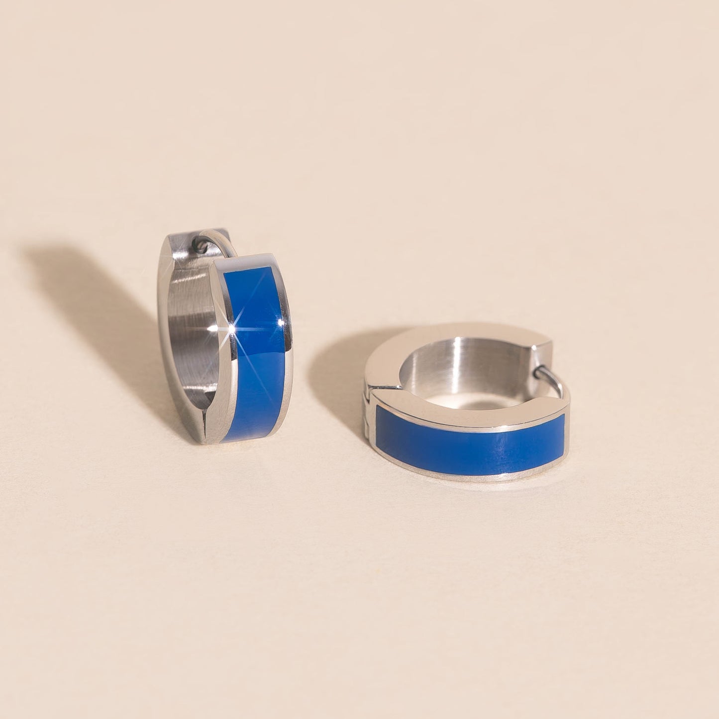 Color Chunky Huggie Hoop Earrings