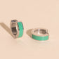 Color Chunky Huggie Hoop Earrings