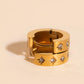 Starburst Chunky Huggie Hoop Earrings
