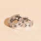 Starburst Chunky Huggie Hoop Earrings