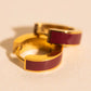 Color Chunky Huggie Hoop Earrings