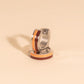 Team Spirit Striped Chunky Huggie Hoop Earrings