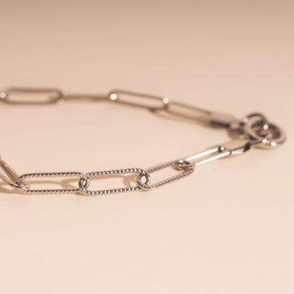 Textured Paperclip Necklace