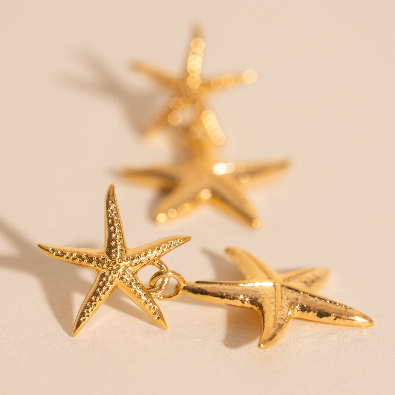 Starfish Dangle Stud Earrings