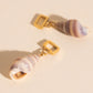 Spiral Shell Chunky Huggie Hoop Charms