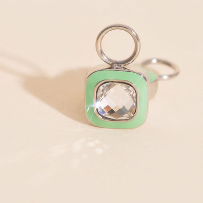 Showgirl Chunky Huggie Hoop Charm