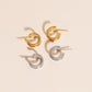 Mini Rope Loop Stud Earrings