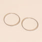 Lasso Rope Rounded Huggie Hoop Earrings