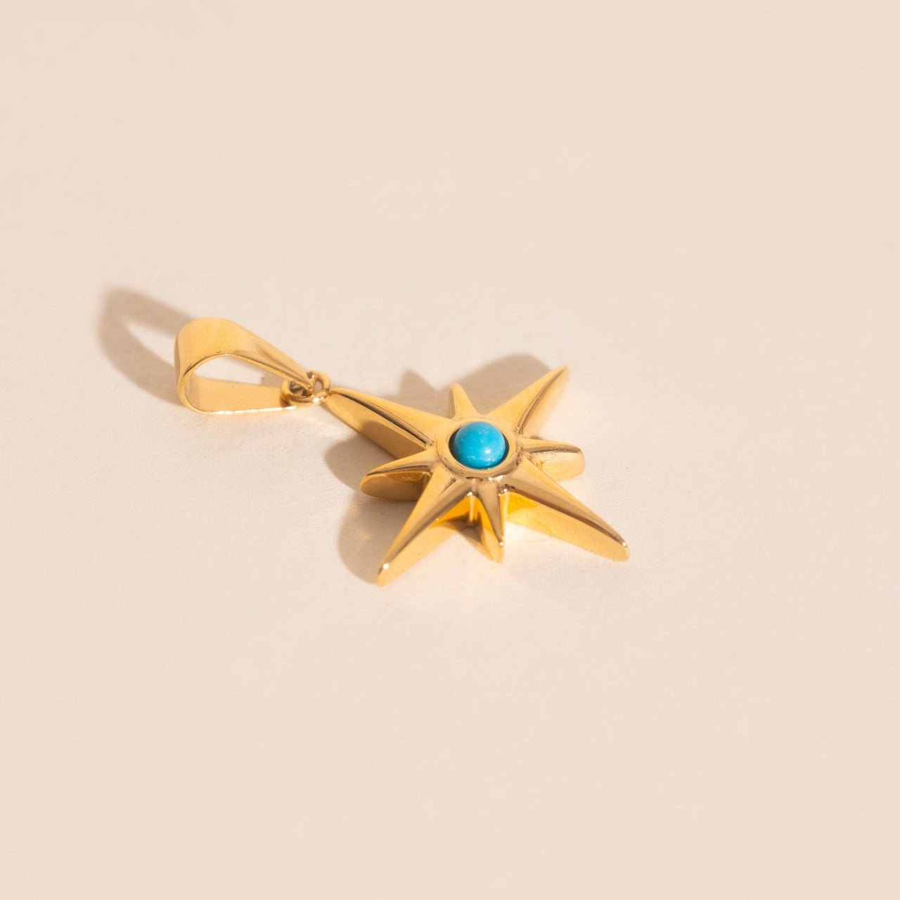 Compass Star Necklace Charm