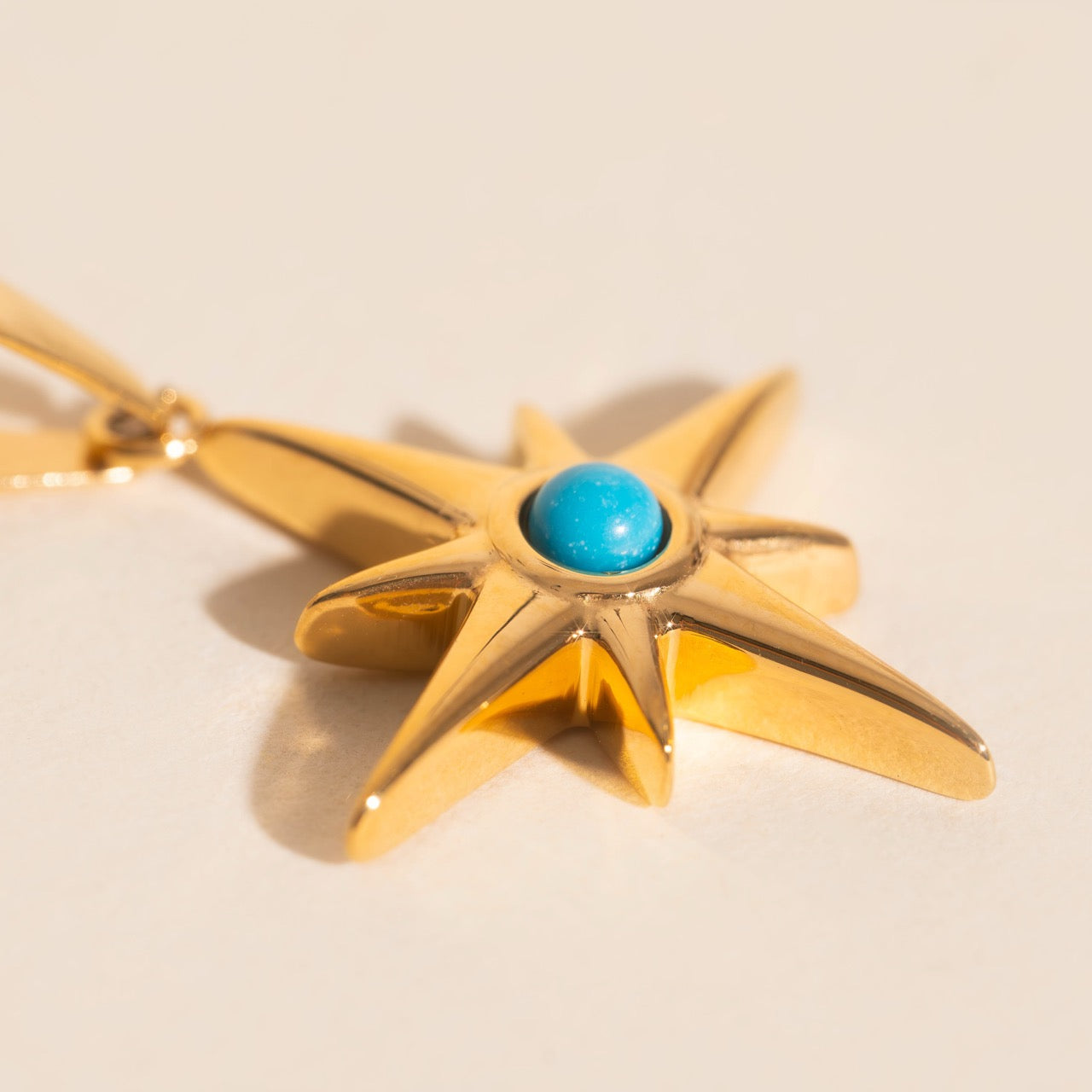 Compass Star Necklace Charm
