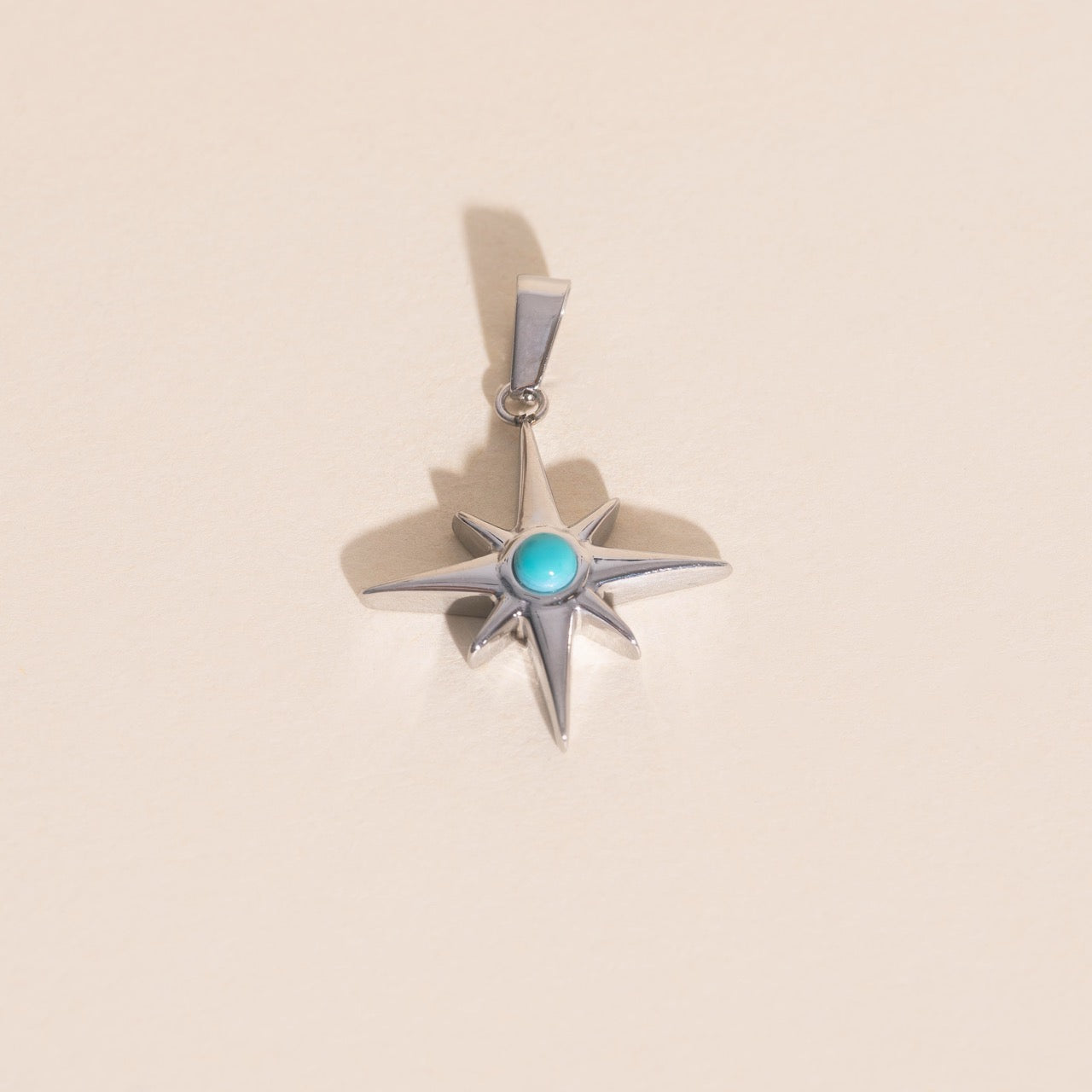 Compass Star Necklace Charm