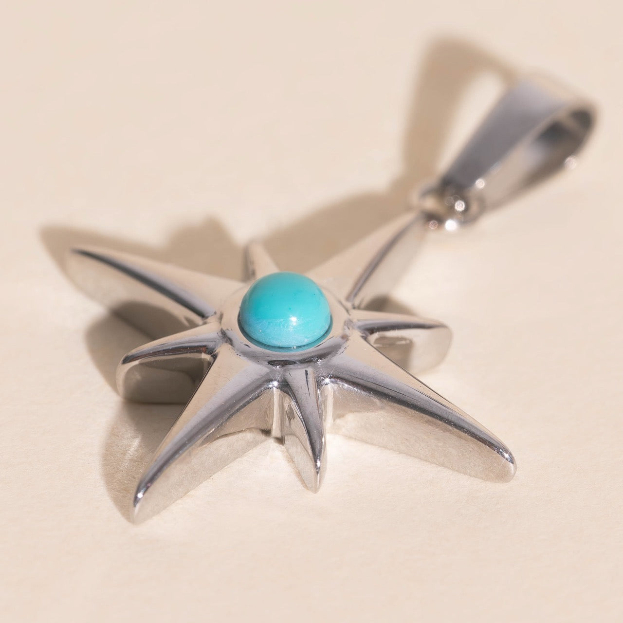 Compass Star Necklace Charm