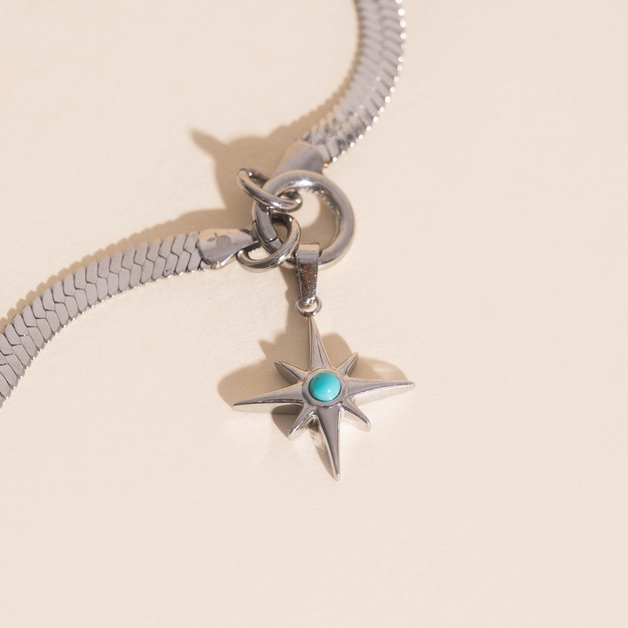 Compass Star Necklace Charm