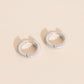 Coil Chunky Rounded Huggie Hoop Earrings