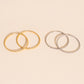 Lasso Rope Rounded Huggie Hoop Earrings
