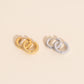 Coil Chunky Rounded Huggie Hoop Earrings