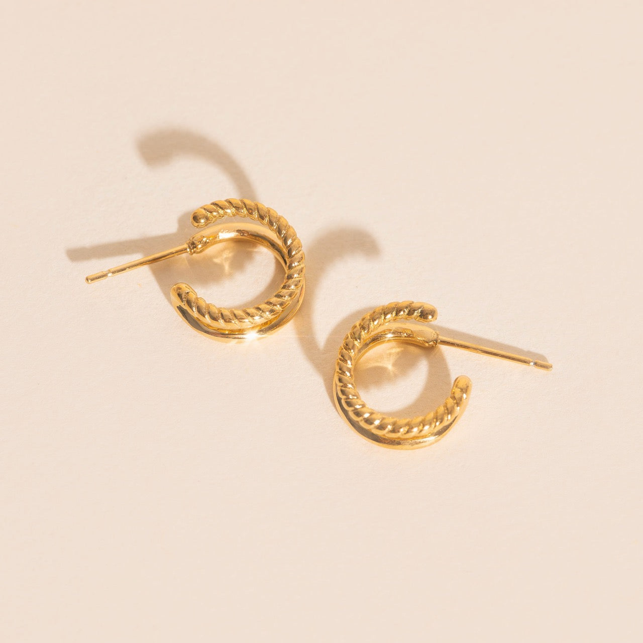 Mini Rope Loop Stud Earrings