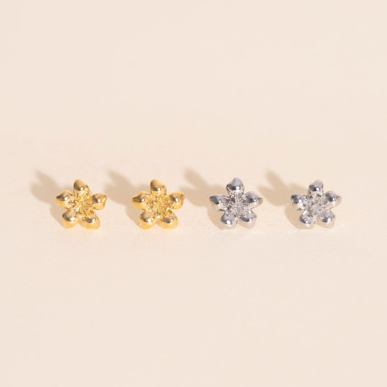 Mini Hibiscus Stud Earrings