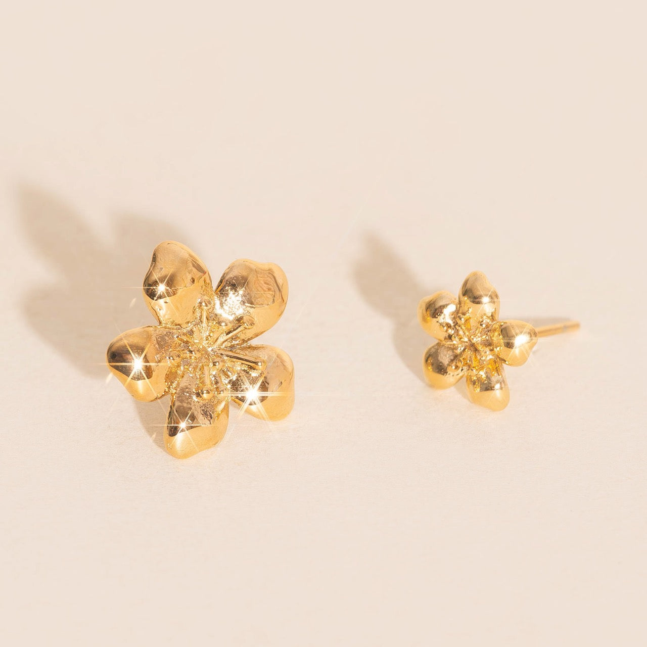 Mini Hibiscus Stud Earrings
