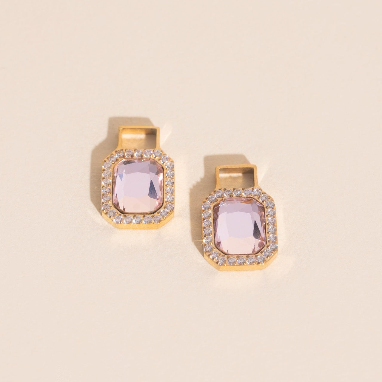 Pretty Princess Chunky Huggie Hoop Charms