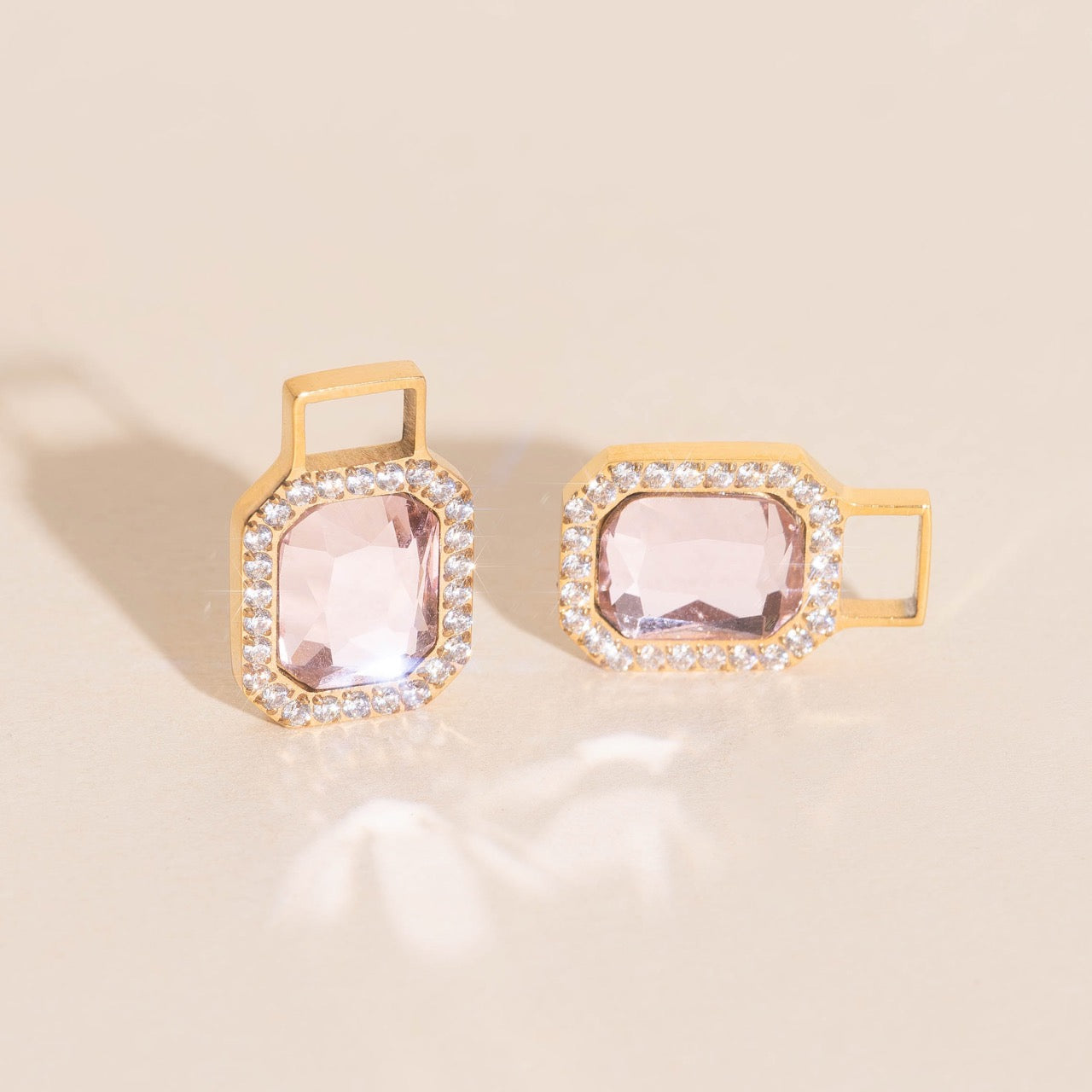 Pretty Princess Chunky Huggie Hoop Charms