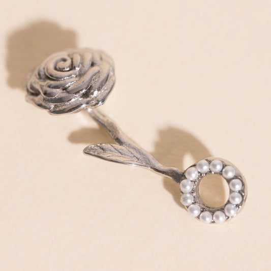 June Rose Birth Flower Necklace Charm