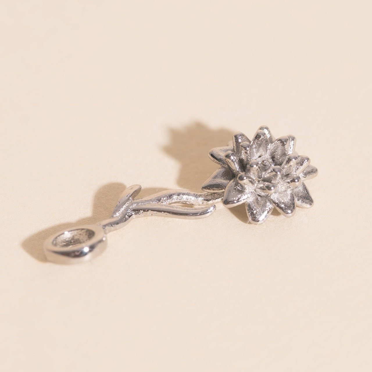 July Lily Birth Flower Necklace Charm