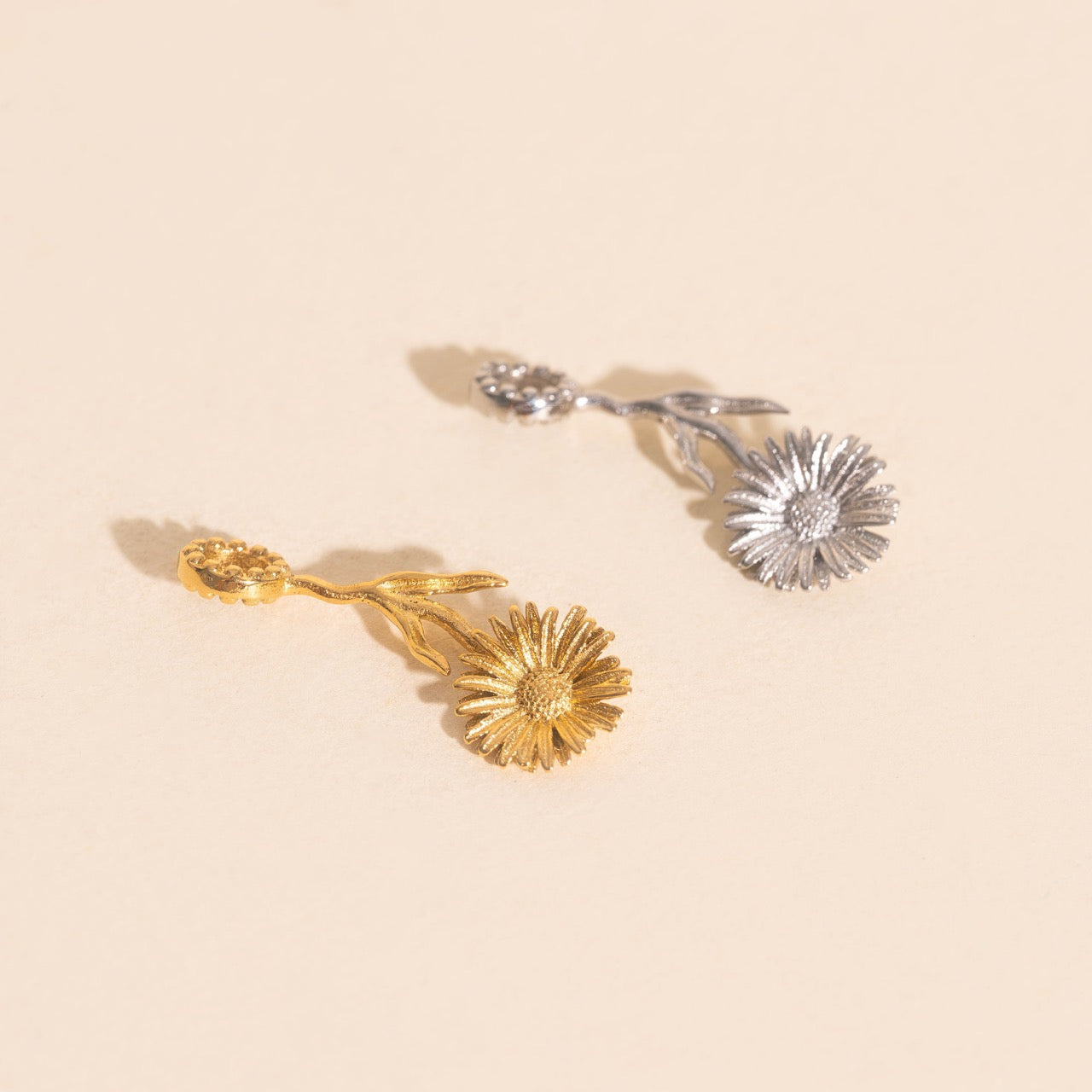 September Aster Birth Flower Necklace Charm