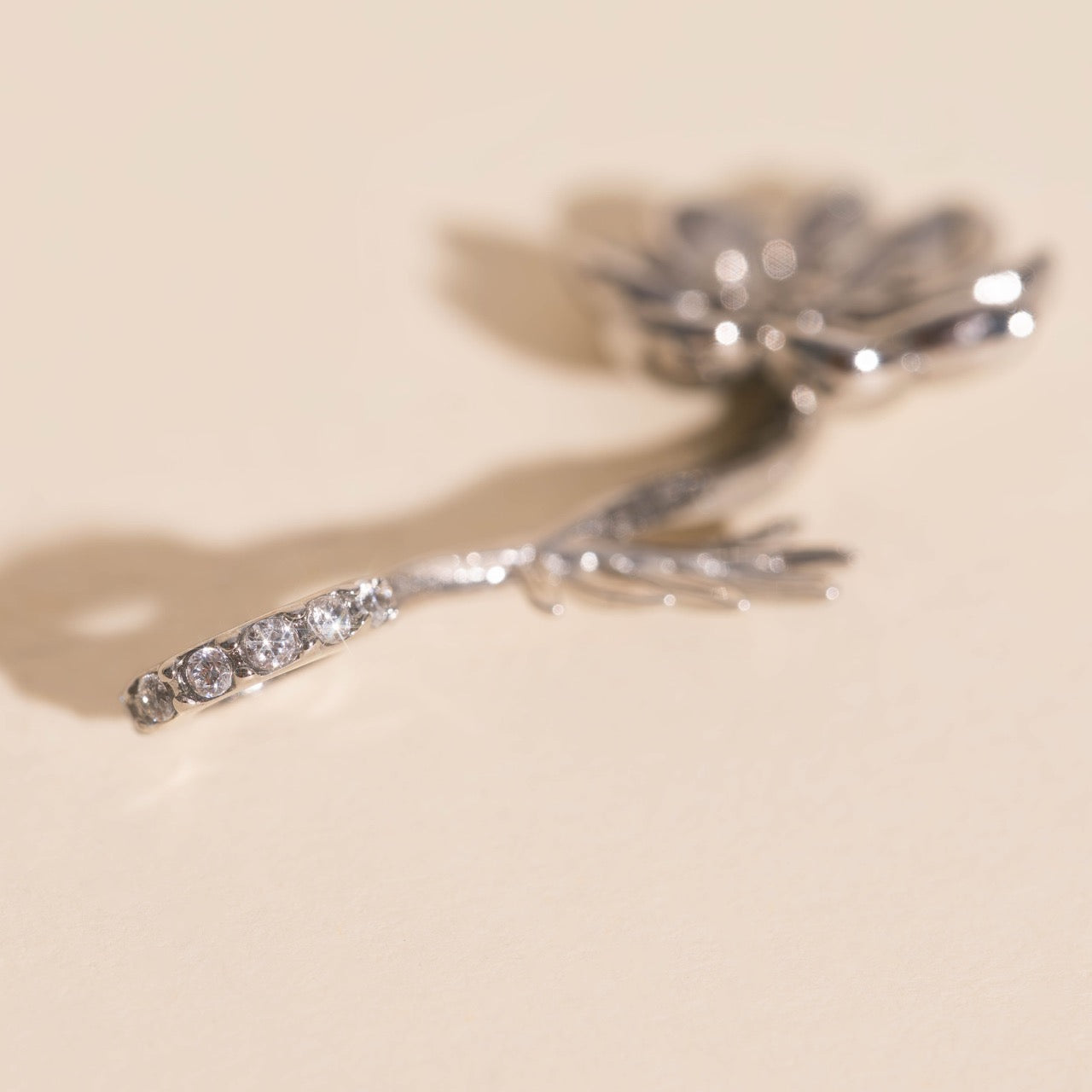 October Cosmos Birth Flower Necklace Charm