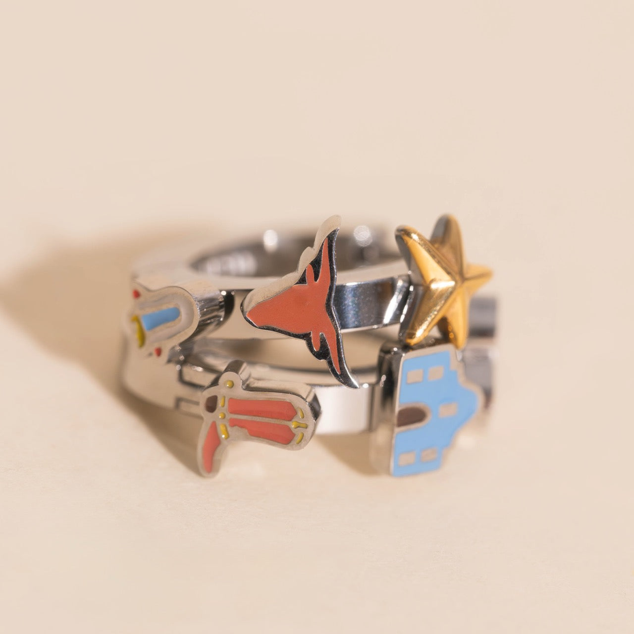 Texas 3D Huggie Hoop Earrings