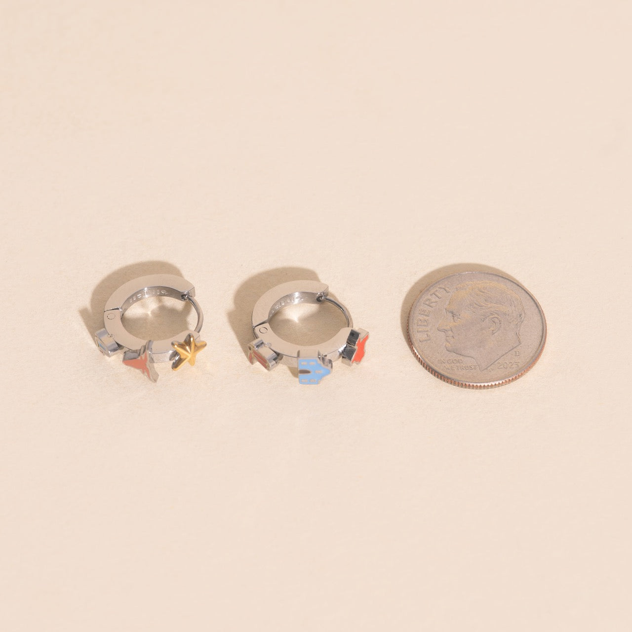 Texas 3D Huggie Hoop Earrings – Oh Clementine