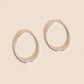 Oval Rounded Huggie Hoop Earrings