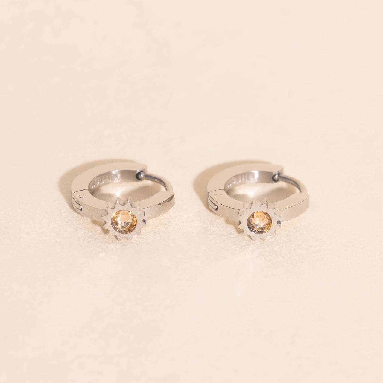 Sun 3D Huggie Hoop Earrings – Oh Clementine