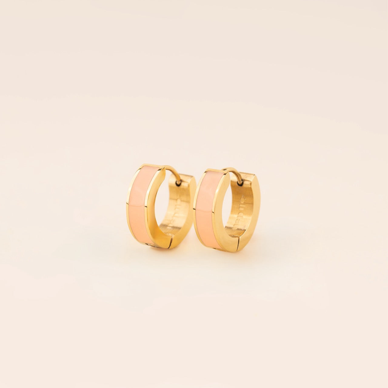 Color Chunky Huggie Hoop Earrings