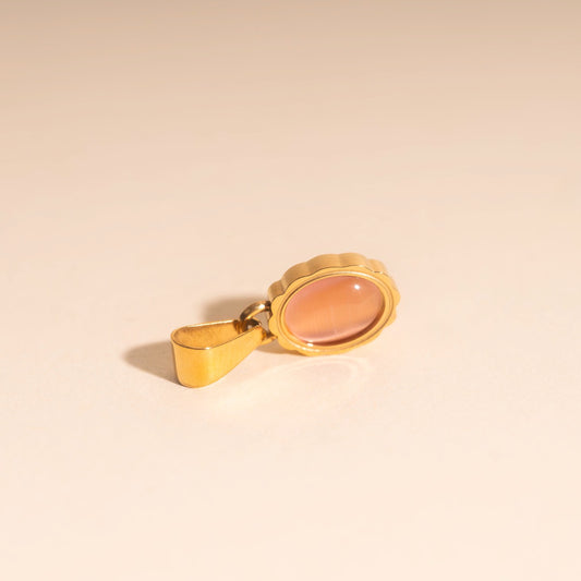 Haze Oval Necklace Charm